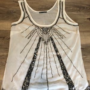 Tank top with sequence